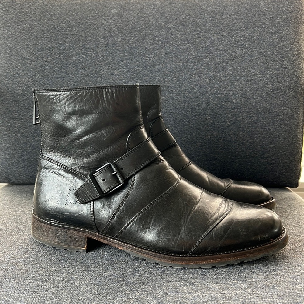 Belstaff Men’s Motorcycle Style 1955 Distressed Chelsea Boot 45 Italy / 11 US
